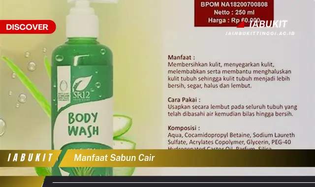 manfaat sabun cair