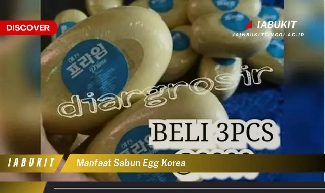 manfaat sabun egg korea