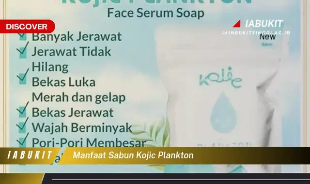 manfaat sabun kojic plankton