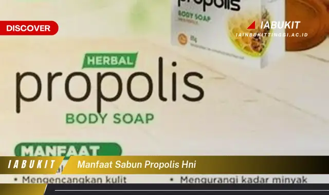 manfaat sabun propolis hni