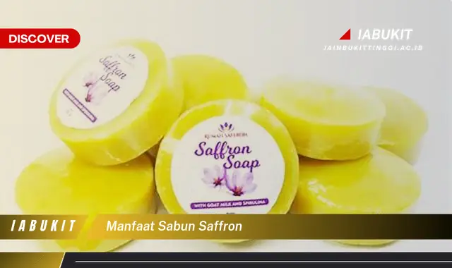 Bikin Penasaran, Ketahui 20 Manfaat Sabun Saffron yang Jarang Diketahui - E-Jurnal