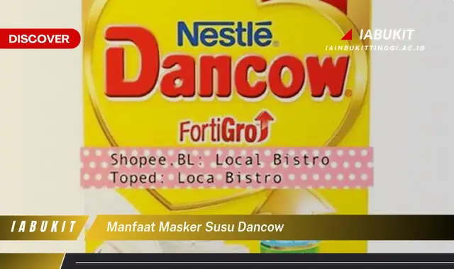 manfaat masker susu dancow