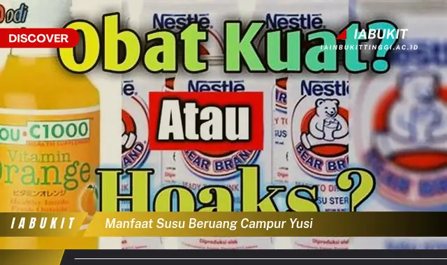 Temukan 20 Manfaat Susu Beruang Campur Yusi yang Bikin Kamu Penasaran - E-Jurnal