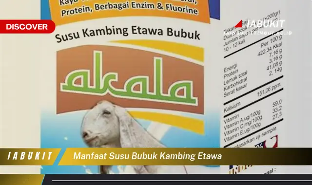 manfaat susu bubuk kambing etawa