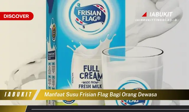 manfaat susu frisian flag bagi orang dewasa