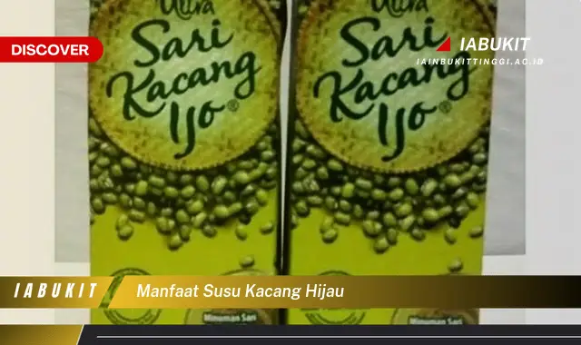 manfaat susu kacang hijau