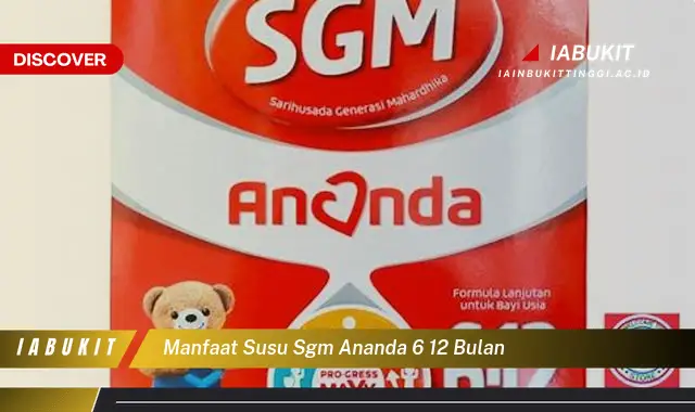 manfaat susu sgm ananda 6 12 bulan