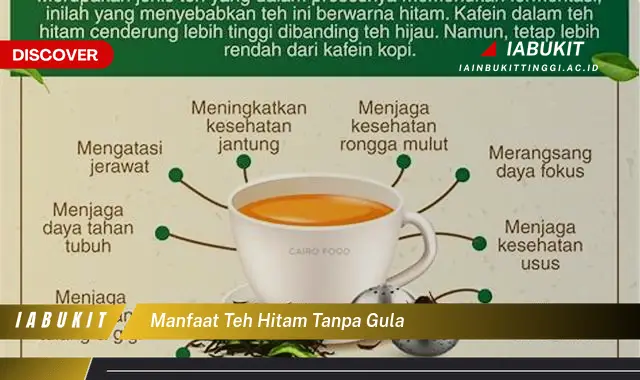 manfaat teh hitam tanpa gula