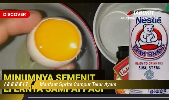 manfaat sprite campur telur ayam