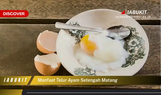 manfaat telur ayam setengah matang