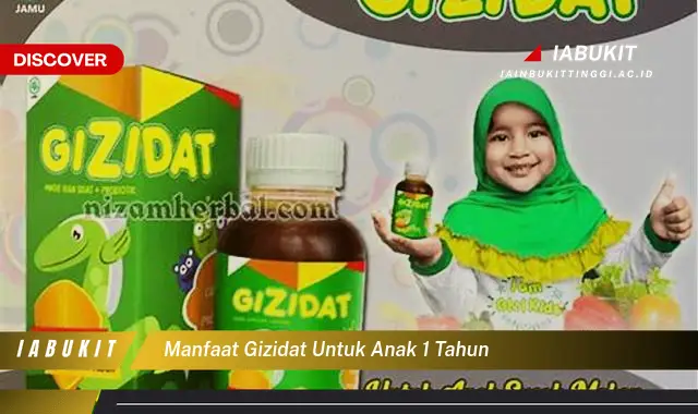 manfaat gizidat untuk anak 1 tahun