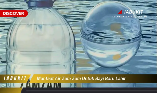 manfaat air zam zam untuk bayi baru lahir