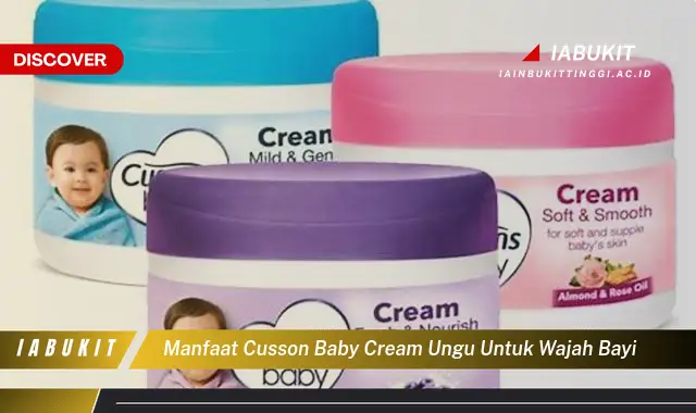 manfaat cusson baby cream ungu untuk wajah bayi