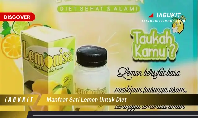 manfaat sari lemon untuk diet