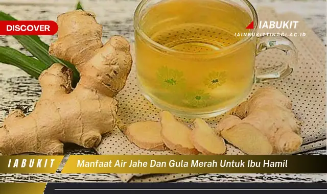 manfaat air jahe dan gula merah untuk ibu hamil