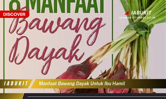 manfaat bawang dayak untuk ibu hamil