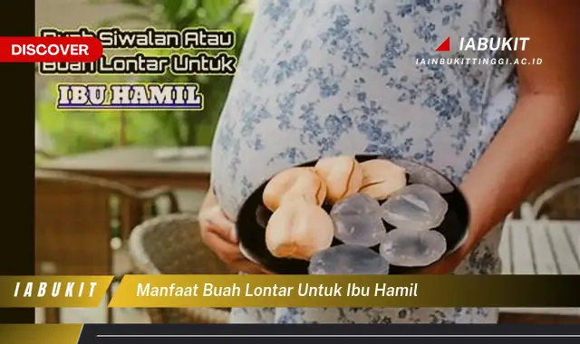 manfaat buah lontar untuk ibu hamil