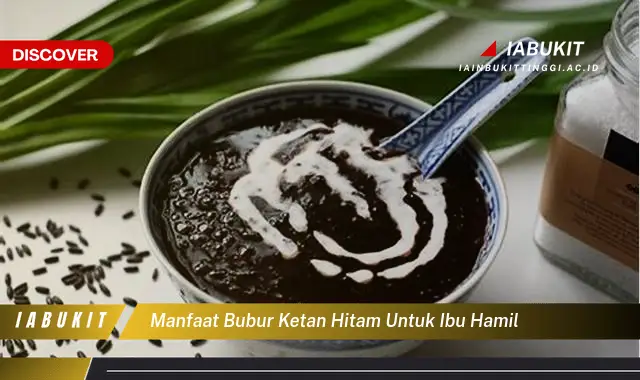 manfaat bubur ketan hitam untuk ibu hamil