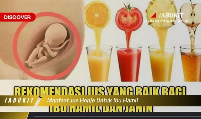 manfaat jus honje untuk ibu hamil