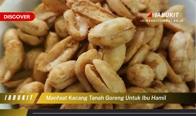 manfaat kacang tanah goreng untuk ibu hamil