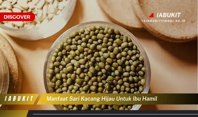 manfaat sari kacang hijau untuk ibu hamil