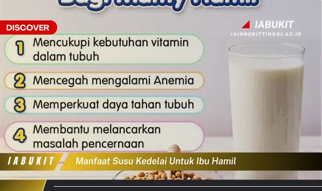 manfaat susu kedelai untuk ibu hamil