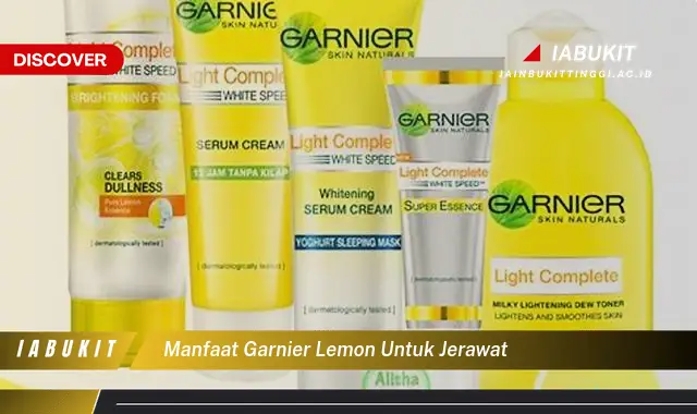 manfaat garnier lemon untuk jerawat