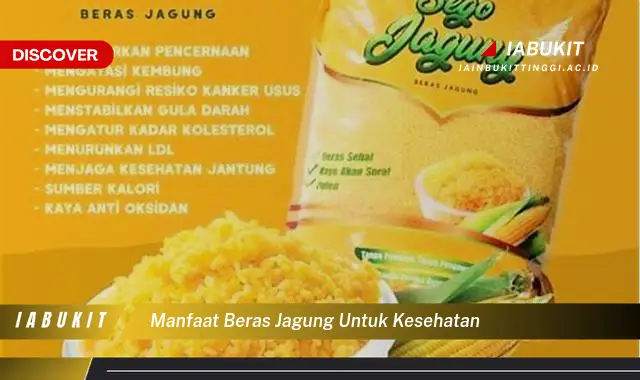 manfaat beras jagung untuk kesehatan