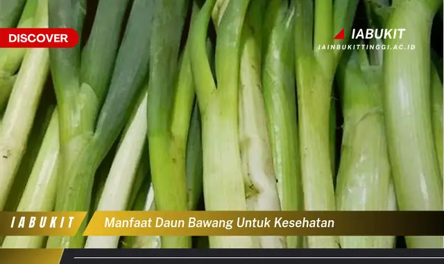 manfaat daun bawang untuk kesehatan