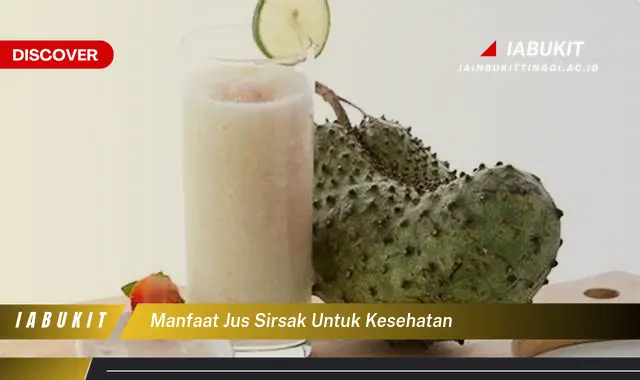 manfaat jus sirsak untuk kesehatan