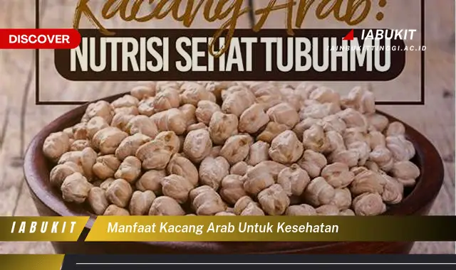 manfaat kacang arab untuk kesehatan