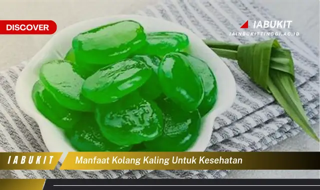 manfaat kolang kaling untuk kesehatan