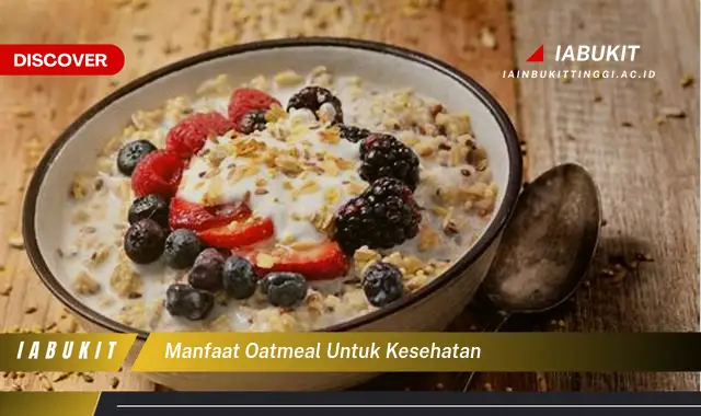 manfaat oatmeal untuk kesehatan