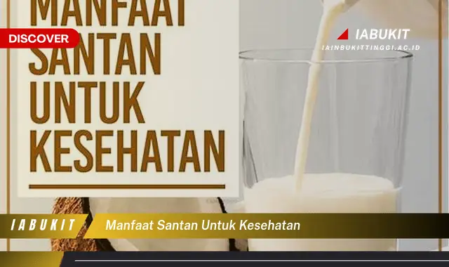 manfaat santan untuk kesehatan