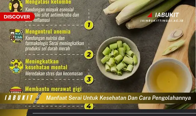 manfaat serai untuk kesehatan dan cara pengolahannya