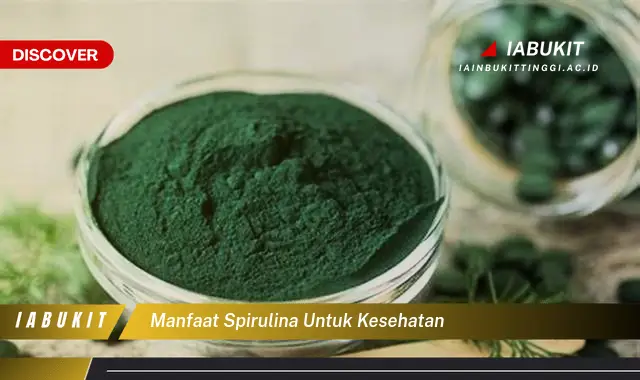 manfaat spirulina untuk kesehatan