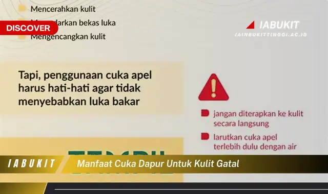 manfaat cuka dapur untuk kulit gatal