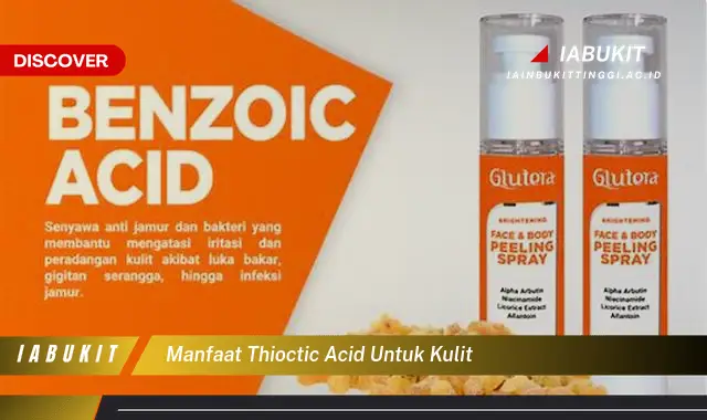 manfaat thioctic acid untuk kulit