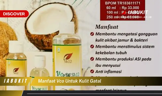 manfaat vco untuk kulit gatal