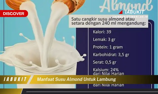 manfaat susu almond untuk lambung