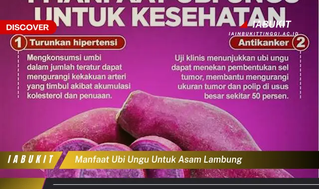 manfaat ubi ungu untuk asam lambung