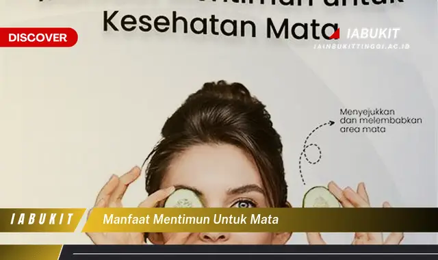 manfaat mentimun untuk mata