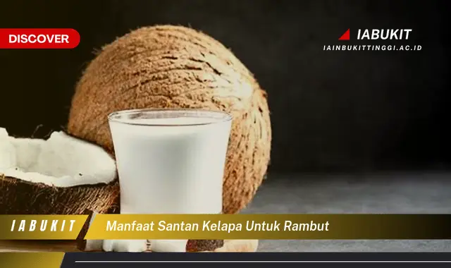 manfaat santan kelapa untuk rambut