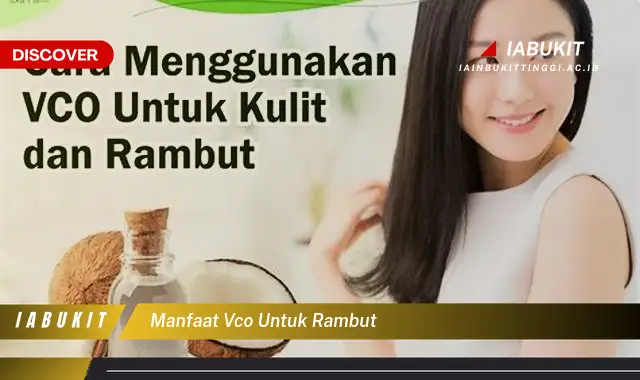 manfaat vco untuk rambut