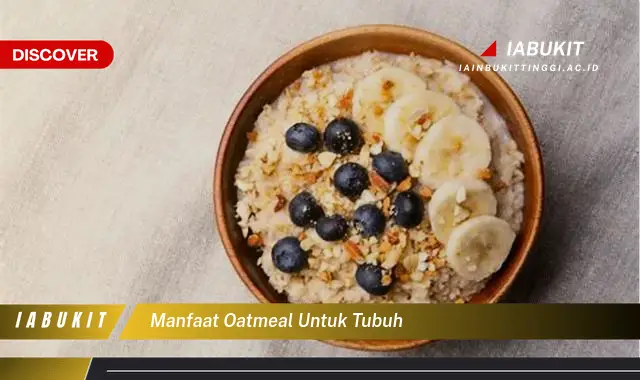 manfaat oatmeal untuk tubuh