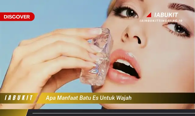 apa manfaat batu es untuk wajah