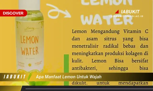 apa manfaat lemon untuk wajah