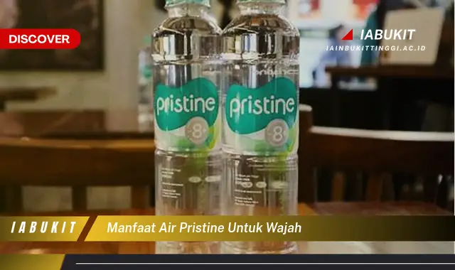 manfaat air pristine untuk wajah