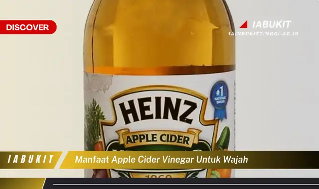 manfaat apple cider vinegar untuk wajah