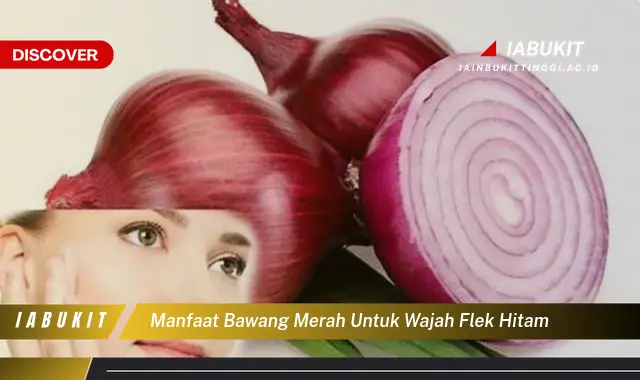 manfaat bawang merah untuk wajah flek hitam